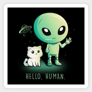 Alien - Hello Human Sticker